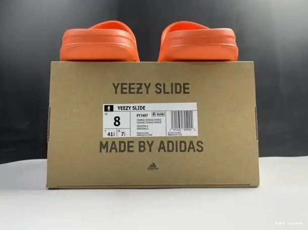 hype FY7497 Orange Adidas Yeezy Slide 0328